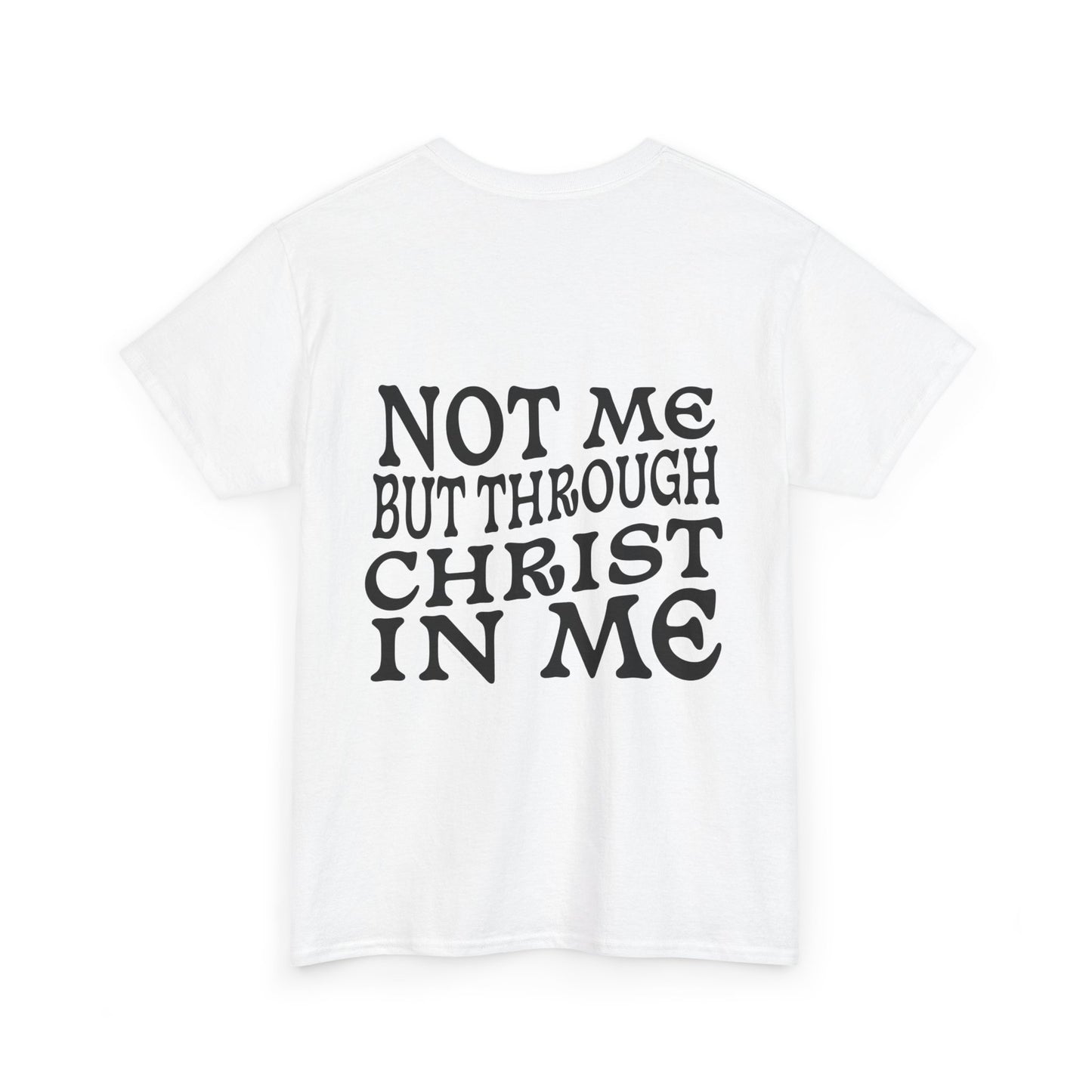 Minimalist Christian t-shirt with Galatians 2:20 inspiration