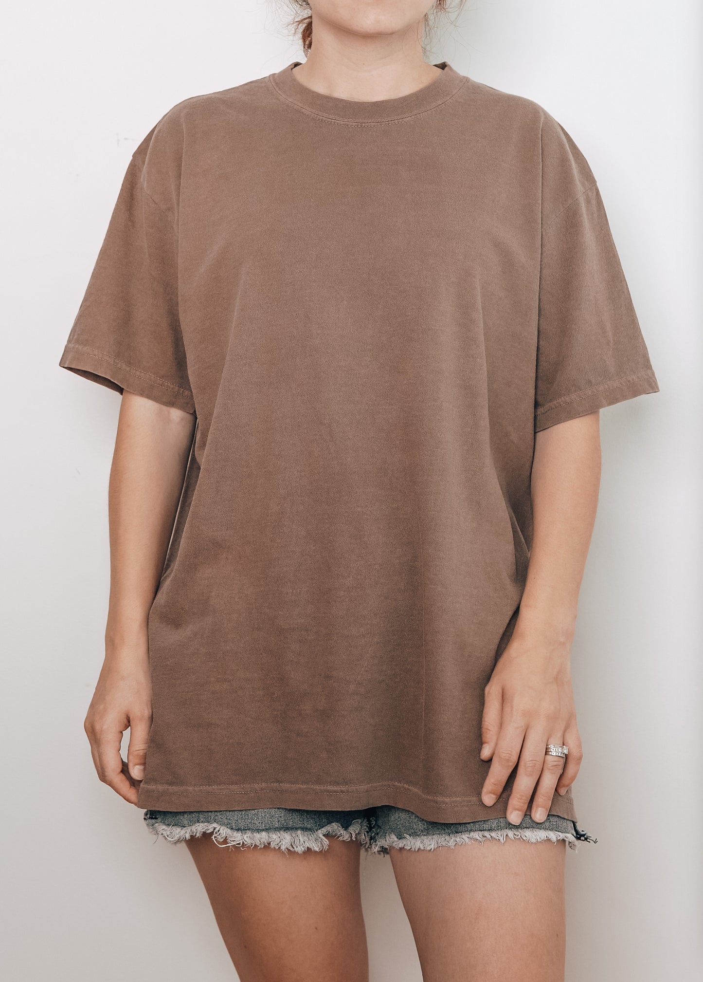 Faith-inspired t-shirt with praying hands design