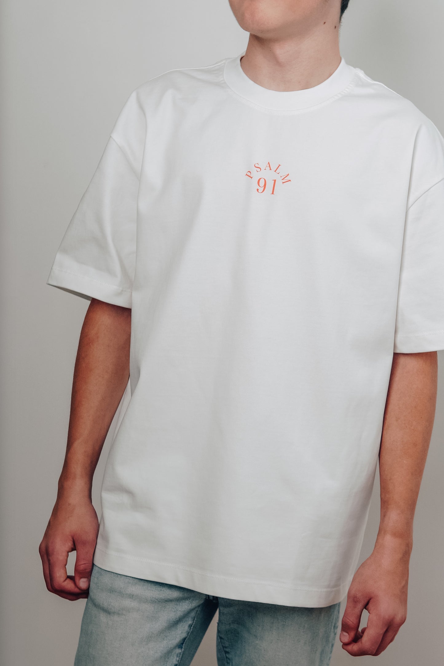 Faith-based heavyweight tee - front view