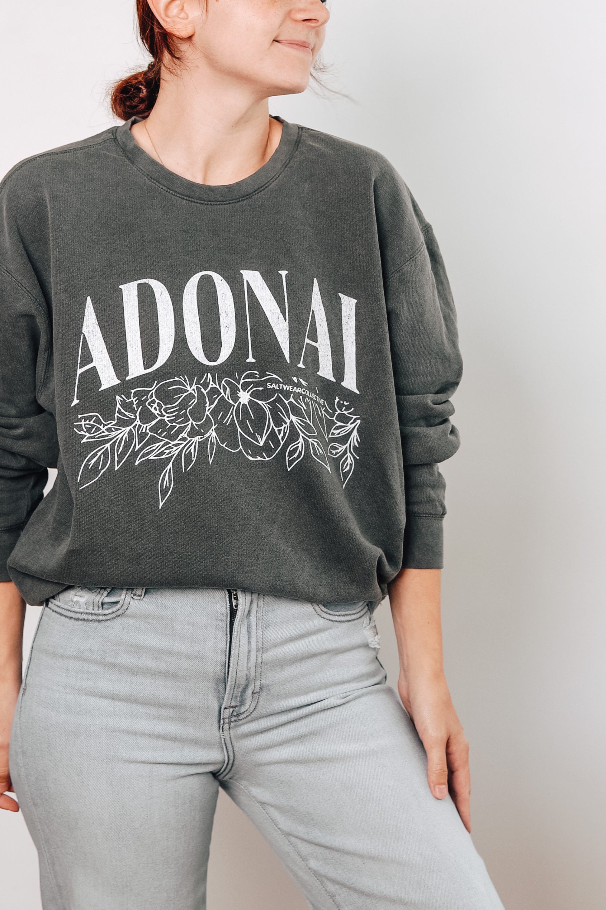 Adonai Crewneck Christian Sweatshirt