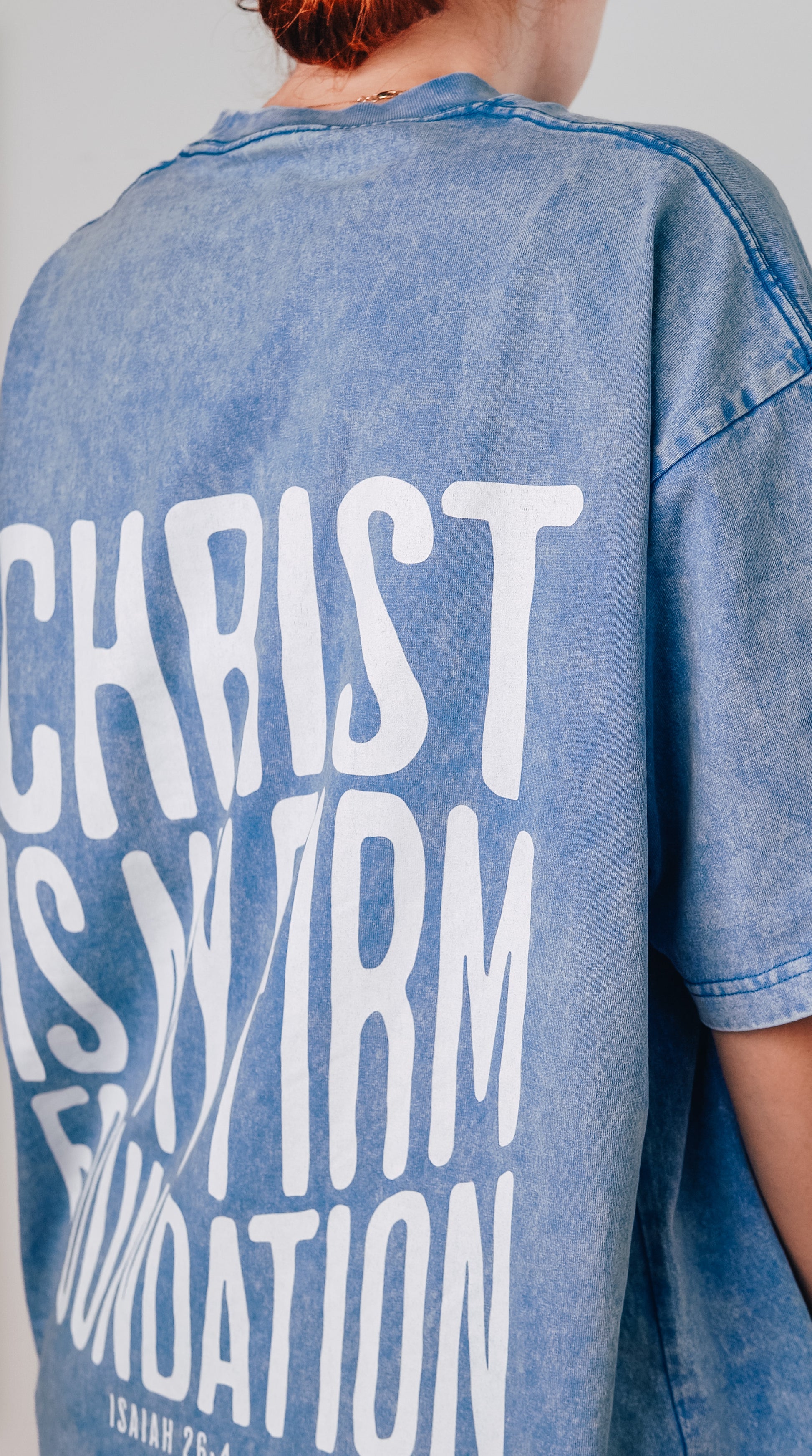 Christ Is My Firm Foundation Mineral Wash T-Shirt