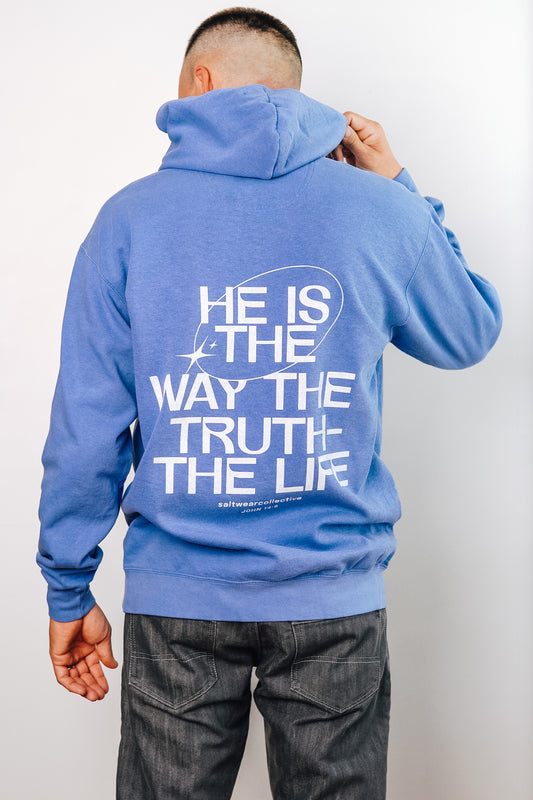 He Is The Way Hoodie back view