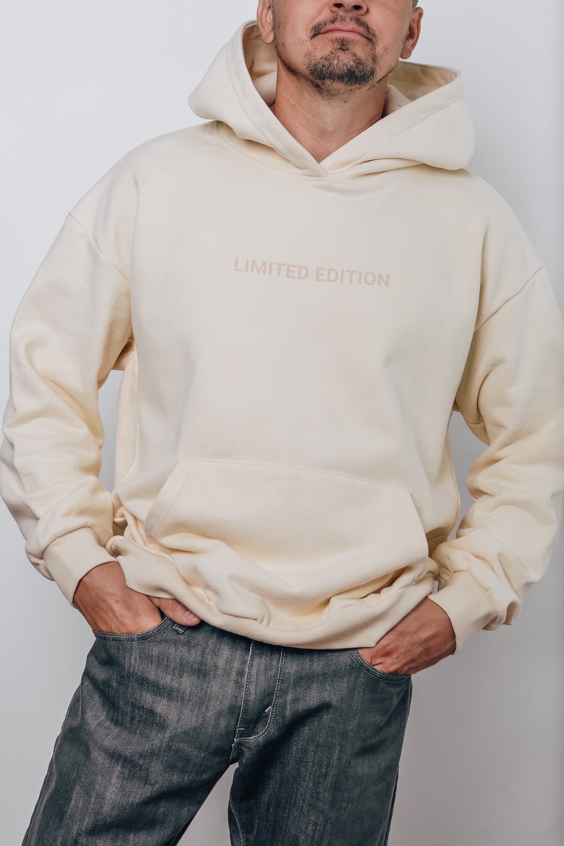 Oversized hoodie with faith-inspired message - Made by God SaltWear Collective