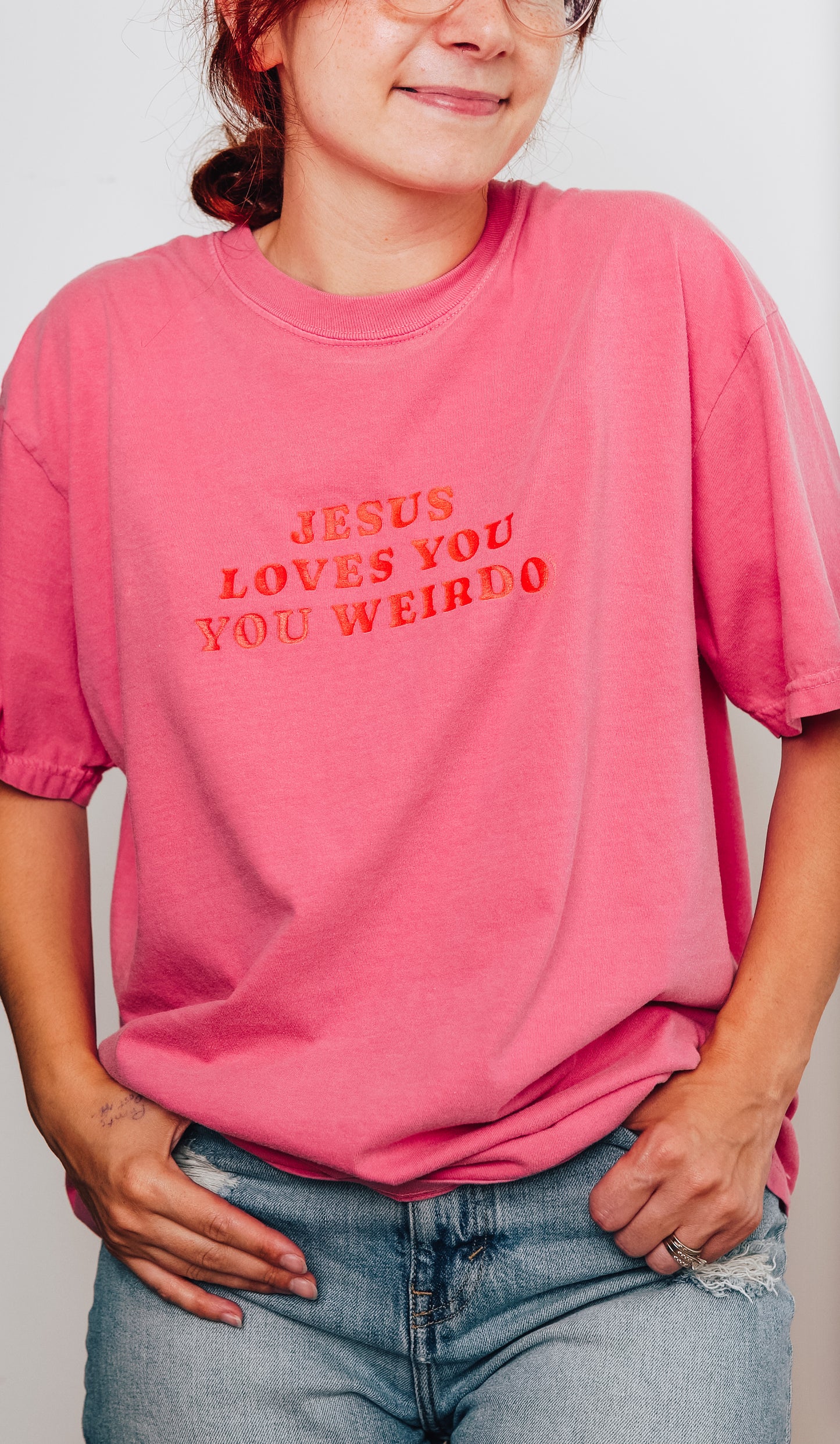 Jesus Loves You! You Weirdo!! Vintage Wash Tee | SaltWear Collective