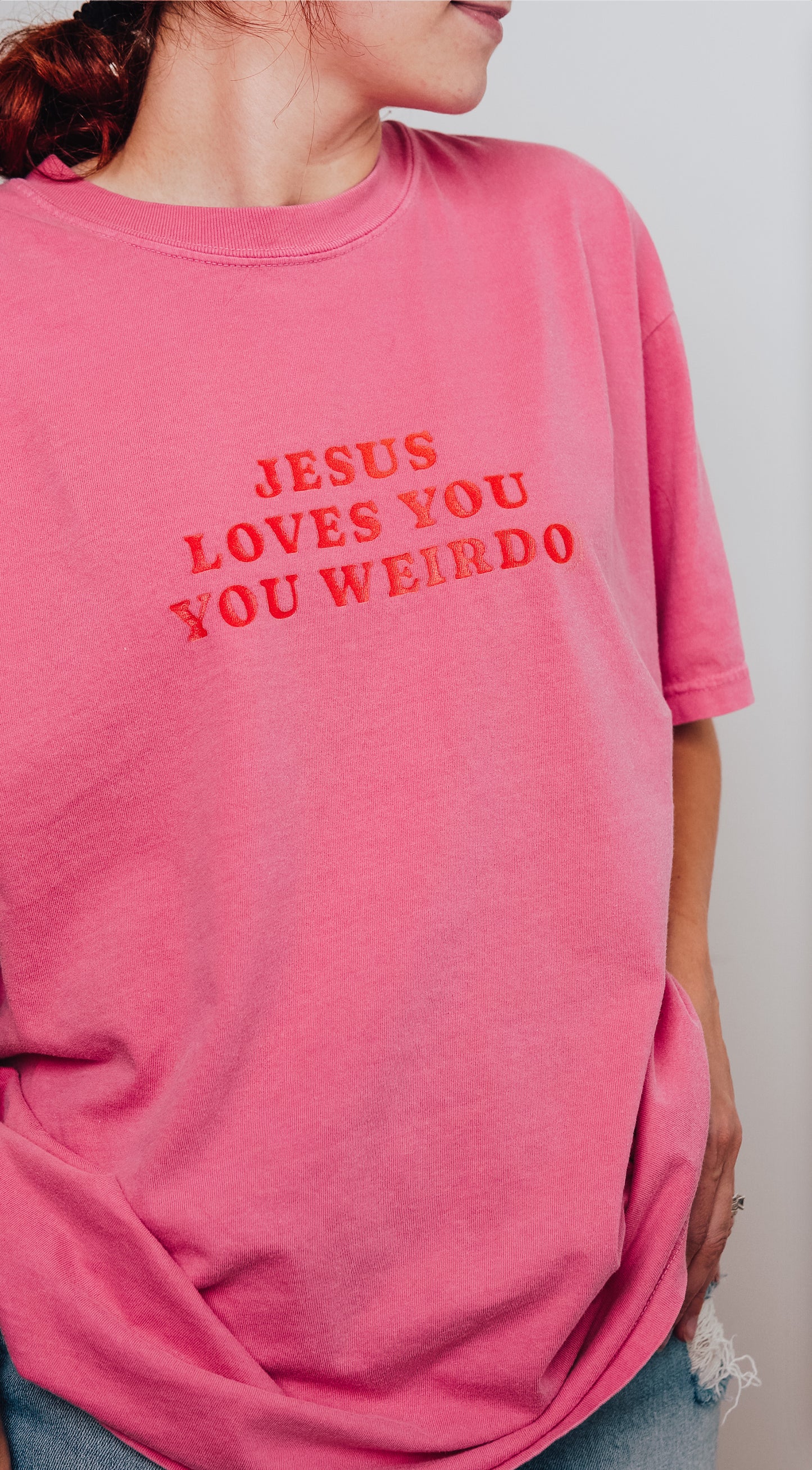 Jesus Loves You! You Weirdo!! Vintage Wash Tee | SaltWear Collective