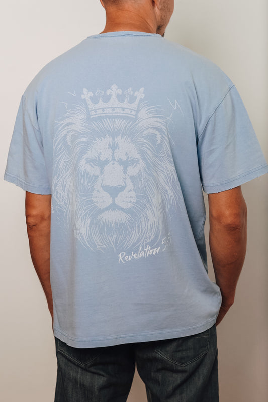 Comfortable 100% cotton Christian t-shirt with lion graphic