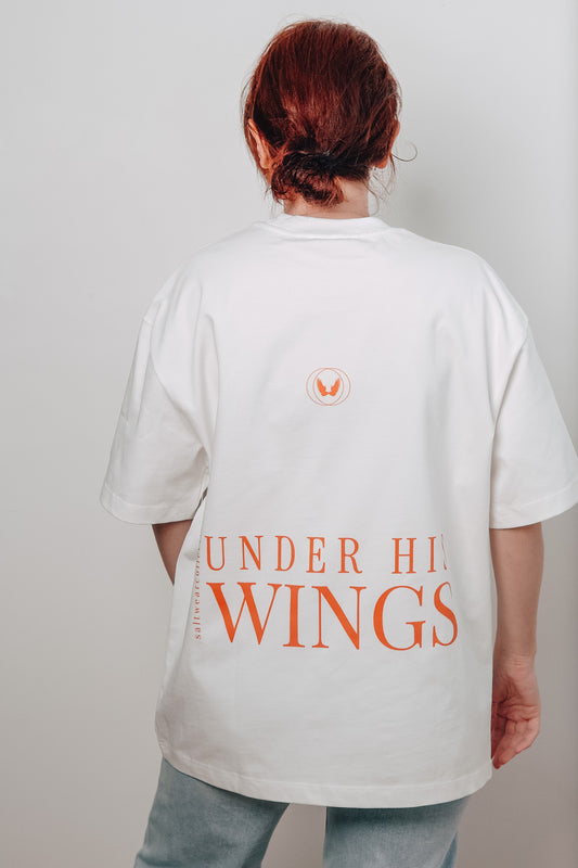 Under His Wings Extra Heavyweight Cotton Tee - Faith-Based Apparel